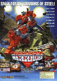 Armored Warriors (941024 Asia) Arcade Game Cover